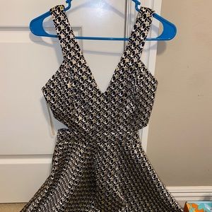 Black and Gold Cocktail Dress